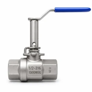 Stainless steel ball valve with extended handle, 316, 1000 WOG