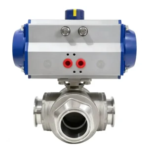 Sanitary Pneumatic 3-Way Ball Valve