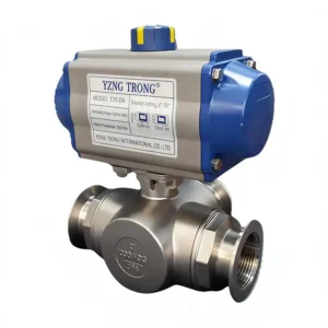 Pneumatic 3-Way Vacuum Ball Valve