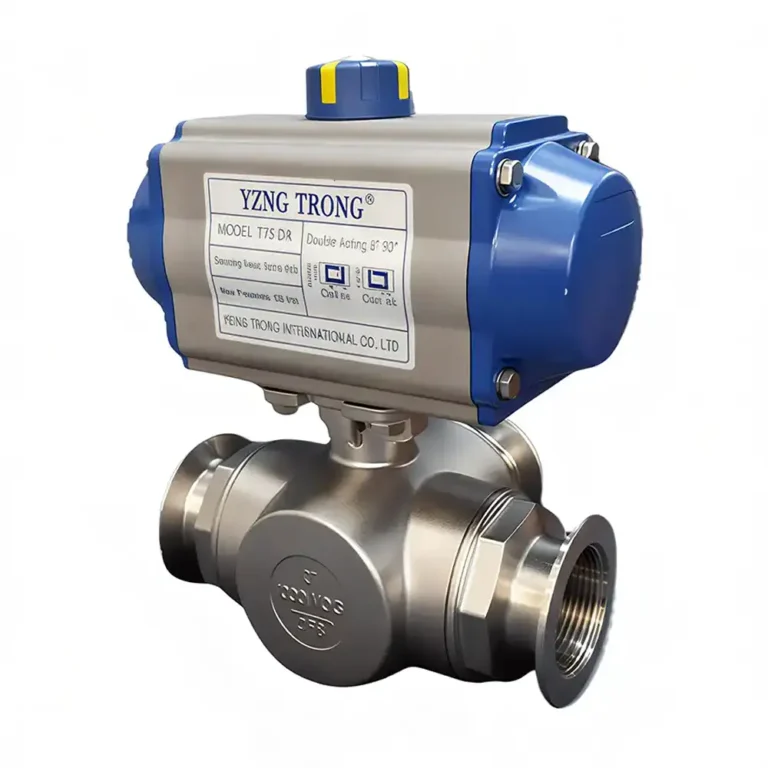Pneumatic 3-Way Vacuum Ball Valve