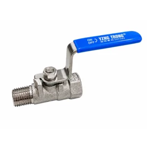 One-piece stainless steel ball valve, M×F threaded, 1000 WOG, YZNG TRONG patented lever