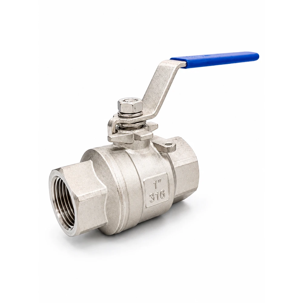 Two-Piece High Pressure Ball Valve, 2000 WOG