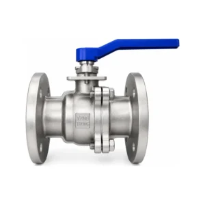 Stainless steel manual flanged ball valve with lever handle