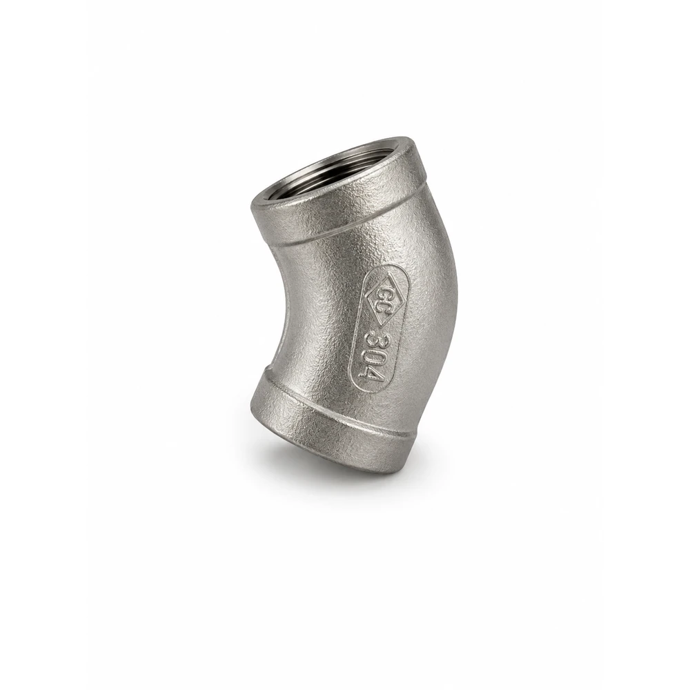 Stainless steel 45 degree elbow