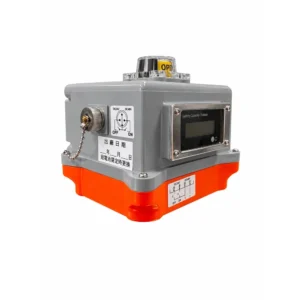 Fail-safe electric actuator with aviation plug connector and DC24V/48V wiring