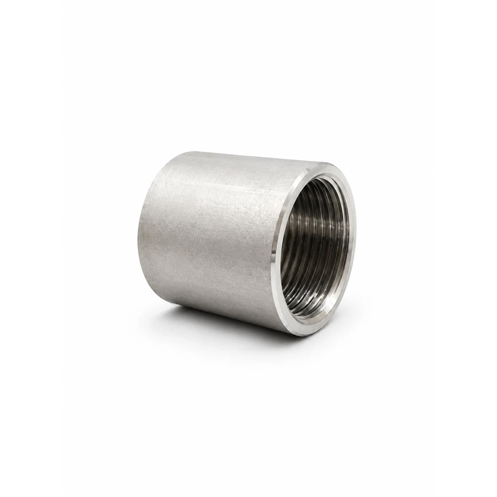 SS304 stainless steel pipe coupling 3/4 inch PT thread