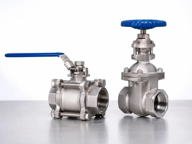 stainless steel ball valve and gate valve side by side comparison