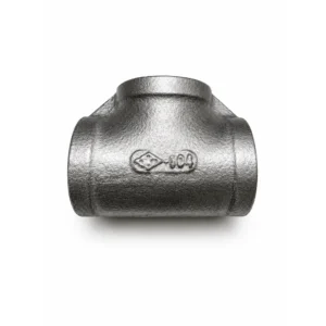 Stainless steel tee, threaded pipe fitting with PS female threads, equal tee